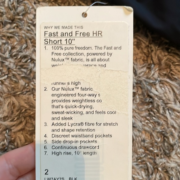 LULULEMON Fast and Free HR Short 10” biker shorts - Picture 4 of 4